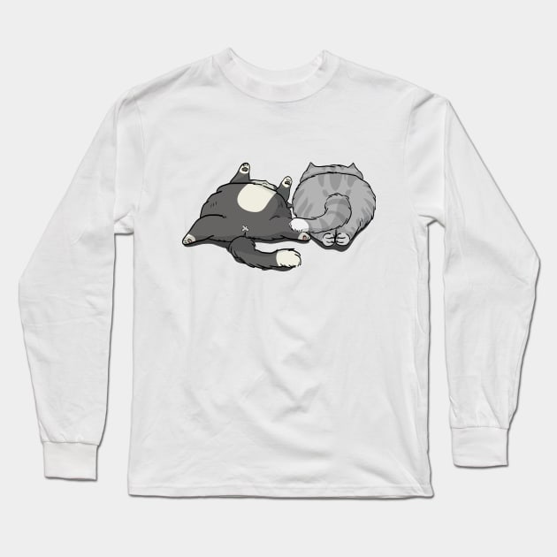 Cat and Furious Long Sleeve T-Shirt by giantplayful